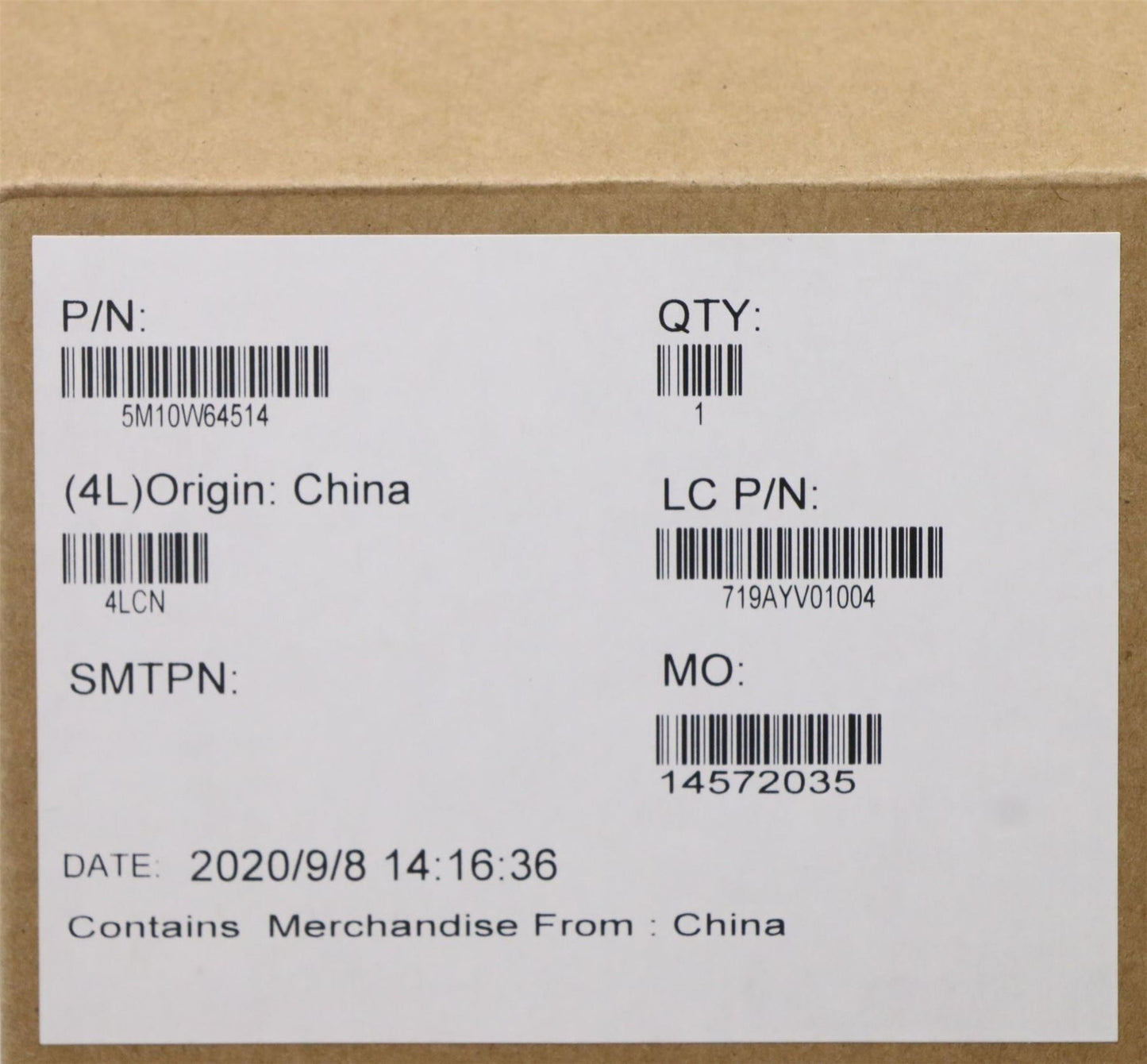 Lenovo ThinkPad E15 2 Keyboard Palmrest Top Cover French Canadian 5M10W64514