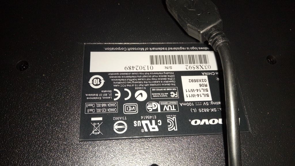Lenovo Arabic Keyboard 03X8592