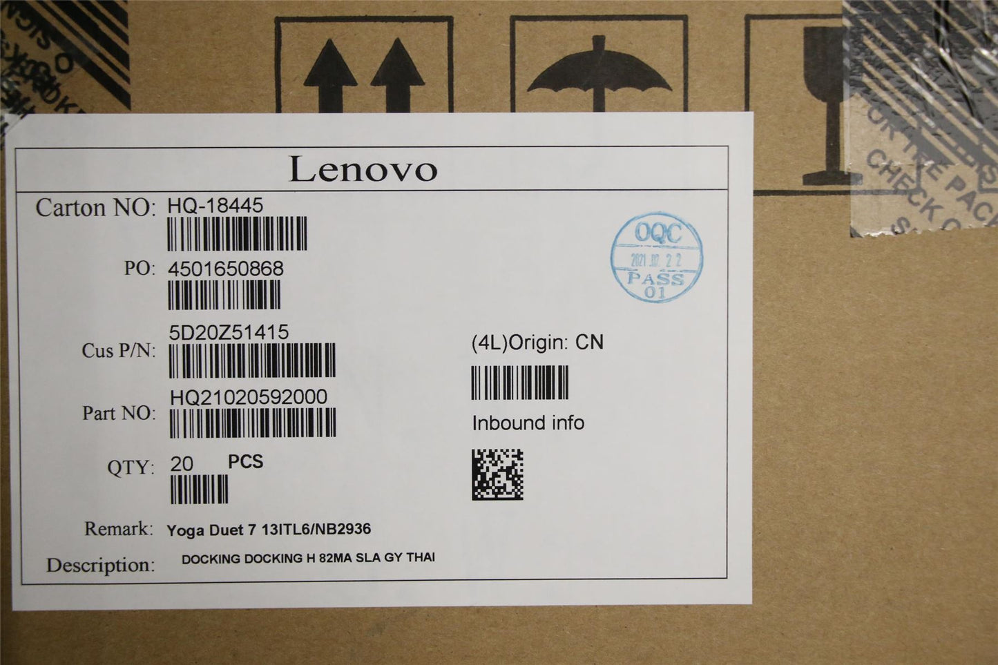 Lenovo DOCKING H 82MA SLA GY THAI 5D20Z51415