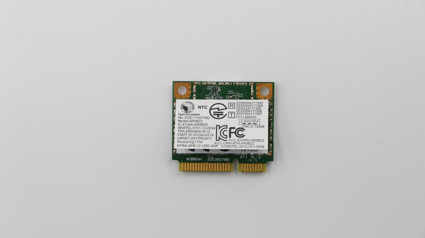 Lenovo WB222 2x2ABGN+BT4.0 HMC WiFi WLAN Bluetooth 4.0 LiteOn Board 20200225