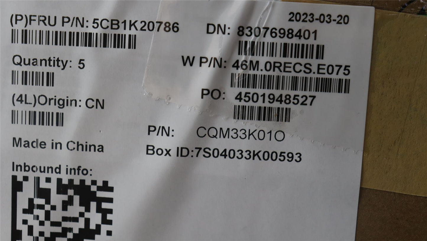 Lenovo Upper Case ASM_UKE W82XX AG BL 5CB1K20786