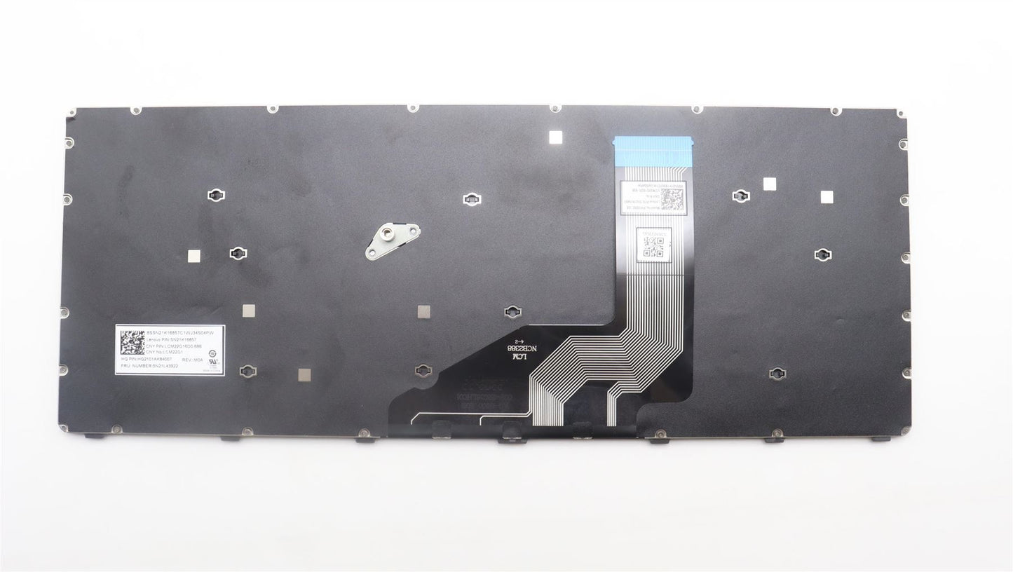 Lenovo 100e Gen4 Keyboard German Grey Backlit 5N21L43922