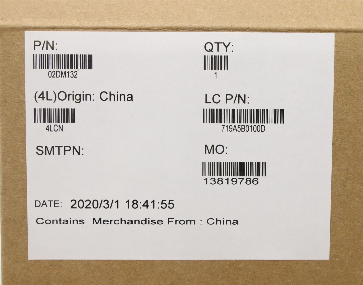 Lenovo 02DM132 FLBL i5-8365U WIN,YAMT,dTPM
