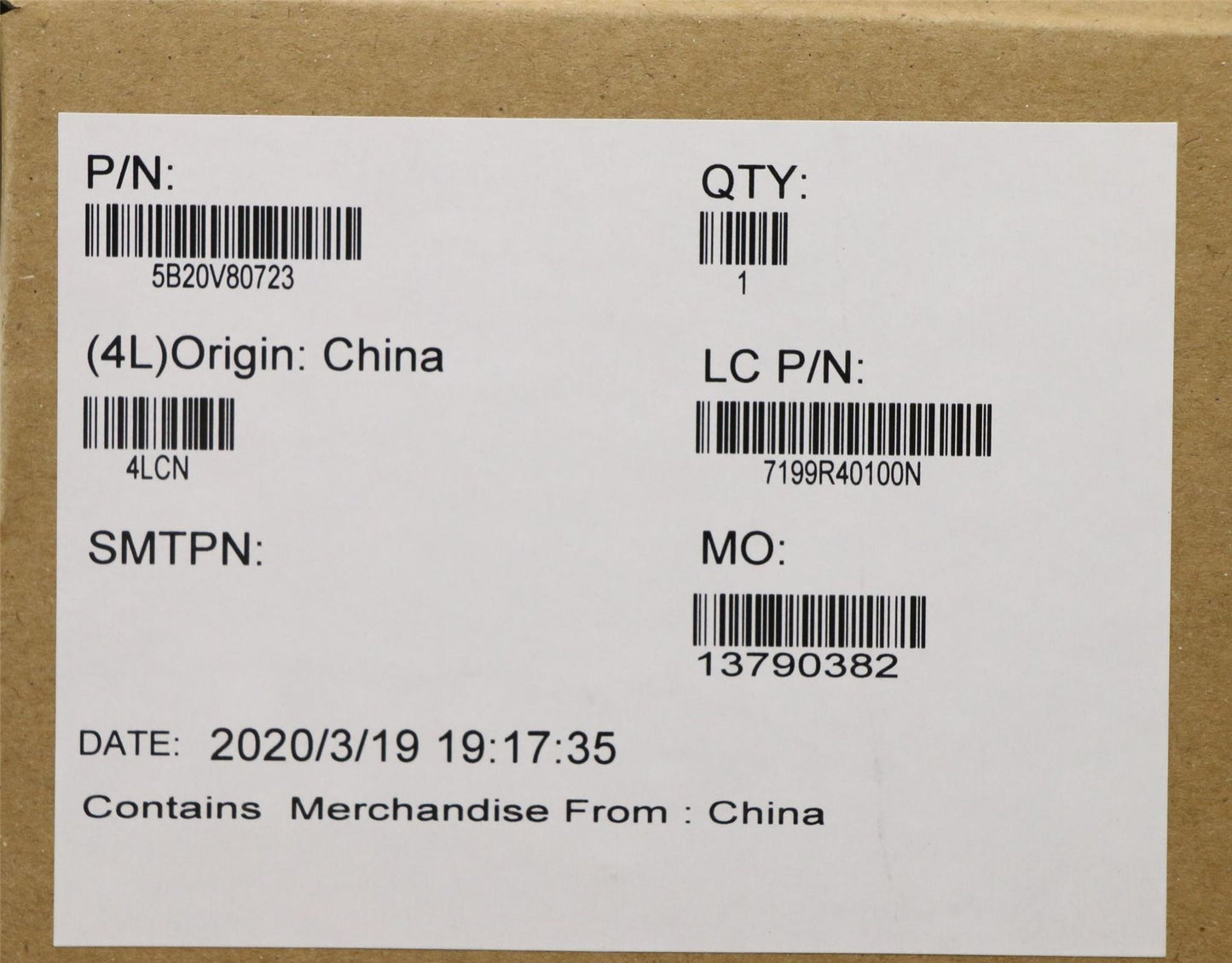 Lenovo ThinkPad E490 Motherboard Mainboard UMA intelI58265U 5B20V80723