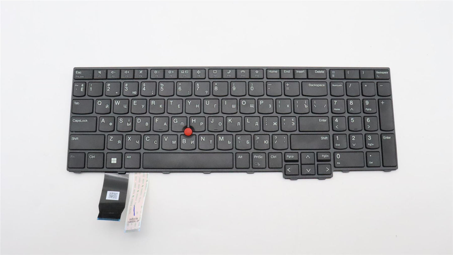 Lenovo ThinkPad T16 Gen 1 P16s Gen 1 L15 Gen 3 s Keyboard Black 5N21D93759