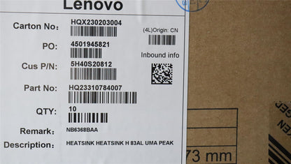 Lenovo HEATSINK HEATSINK H 83AL UMA FCN 5H40S20811