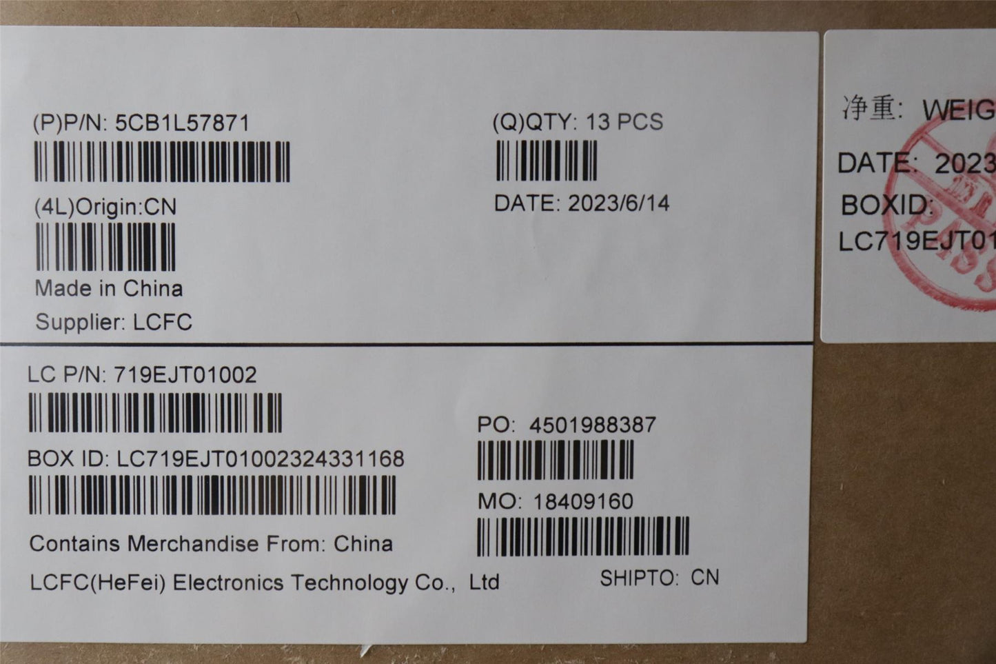 Lenovo KP620_A_COVER_WWAN_ASSY 5CB1L57871