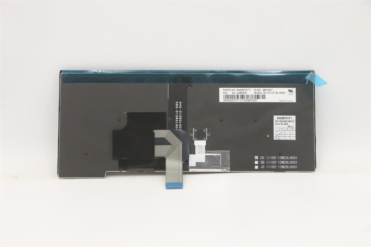 Lenovo CS13T, LT, CHY, Backlit Lithuanian Keyboard 04X6378