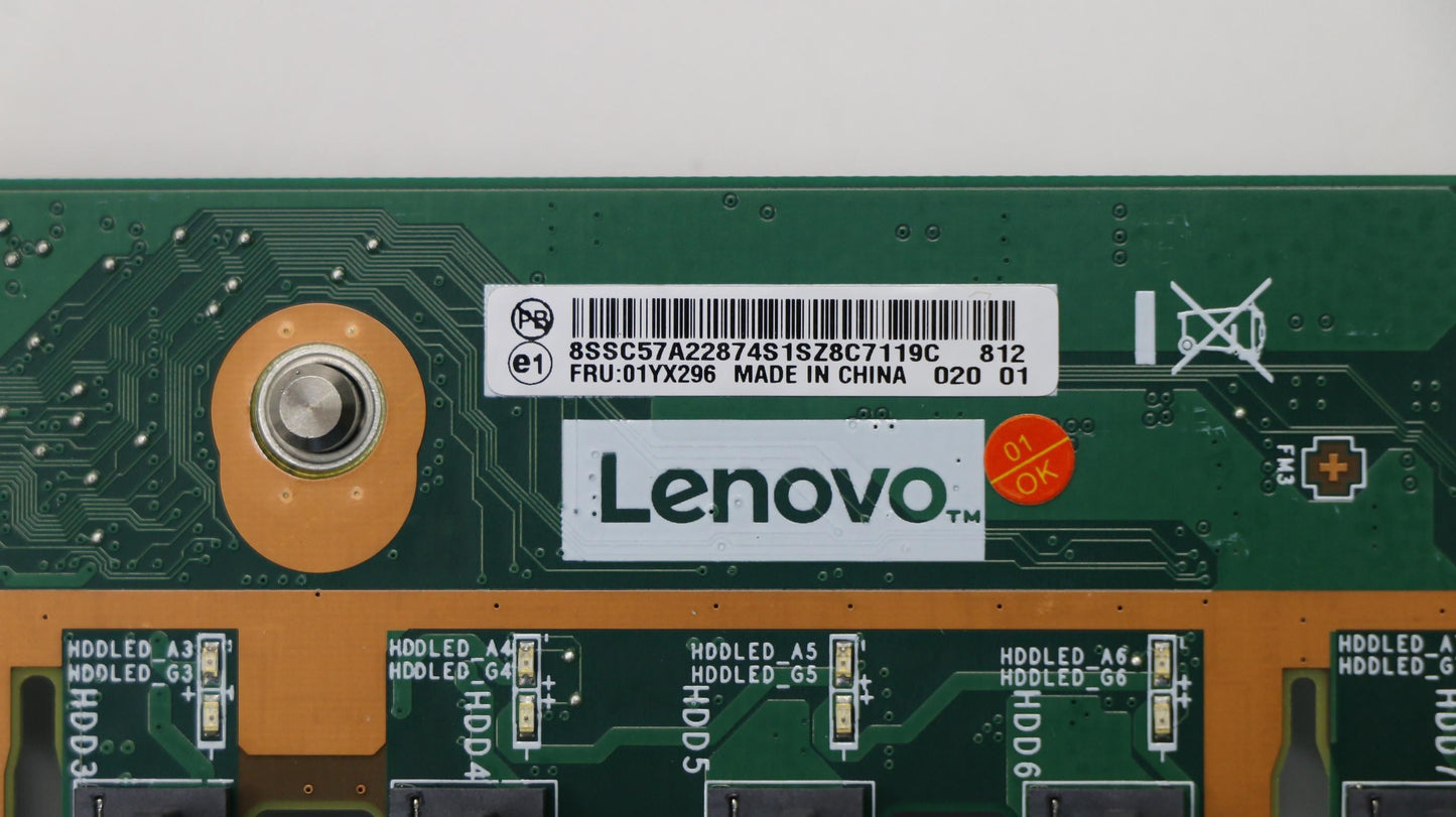 Lenovo TS450 2.5x8 HBP MSI Rev1.1_P3 x8 Board 01YX296