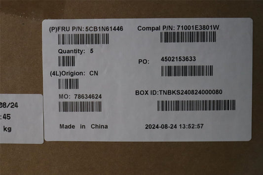 Lenovo Upper Case ASM_BEL C 83FD EB BLWH 5CB1N61446