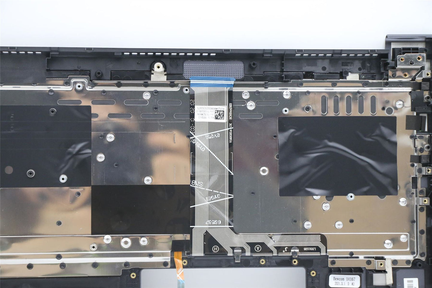 Lenovo Yoga 7-15ITL05 Keyboard Palmrest Top Cover Czech Grey 5CB1B10113