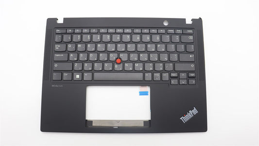Lenovo ThinkPad X13 Gen 4 Keyboard Palmrest Top Cover Hebrew Black 5M11H89004