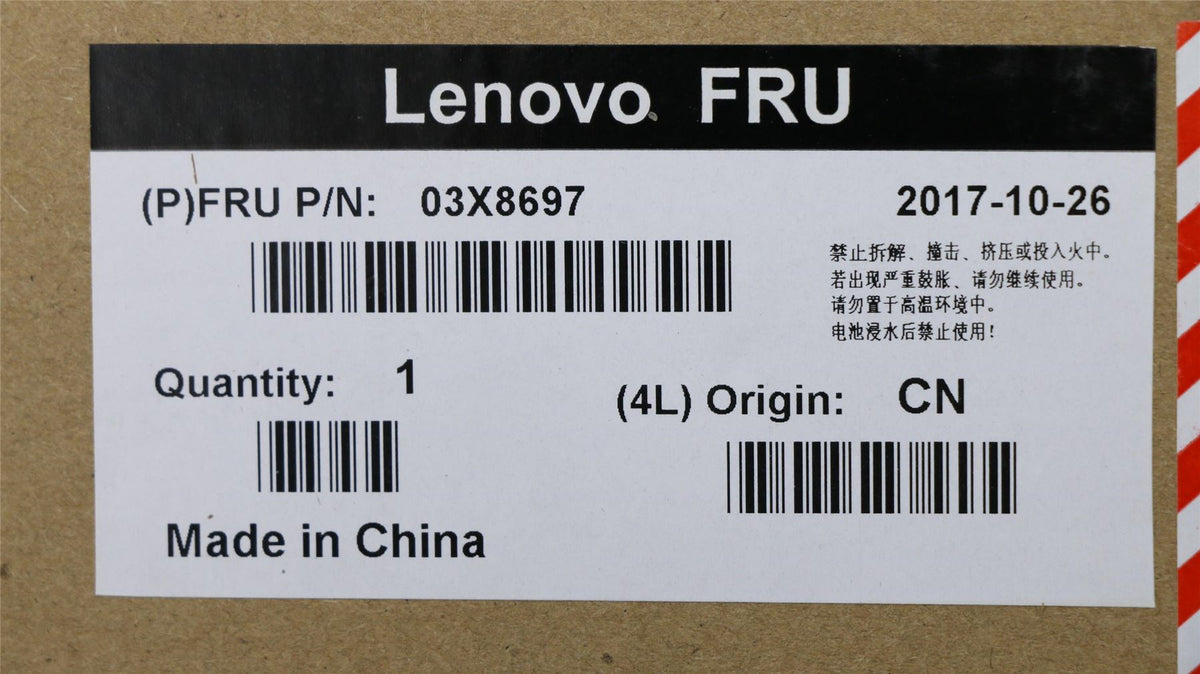 Genuine Lenovo 03X8697 KEYBOARD US English
