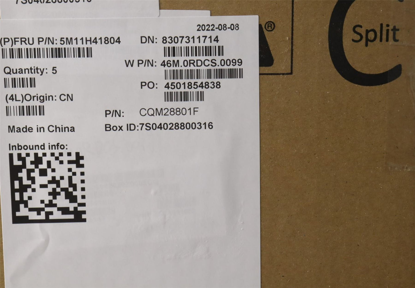 Lenovo Nano X1 2 Keyboard Palmrest Top Cover French Black 5M11H41804