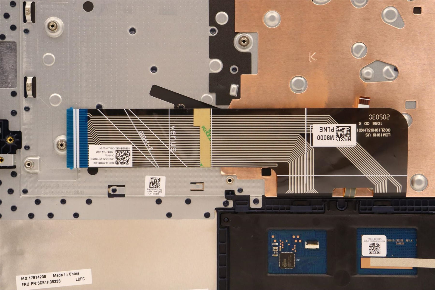 Lenovo Upper Case ASM_EURO ENGL82RJFPABBL 5CB1H39333