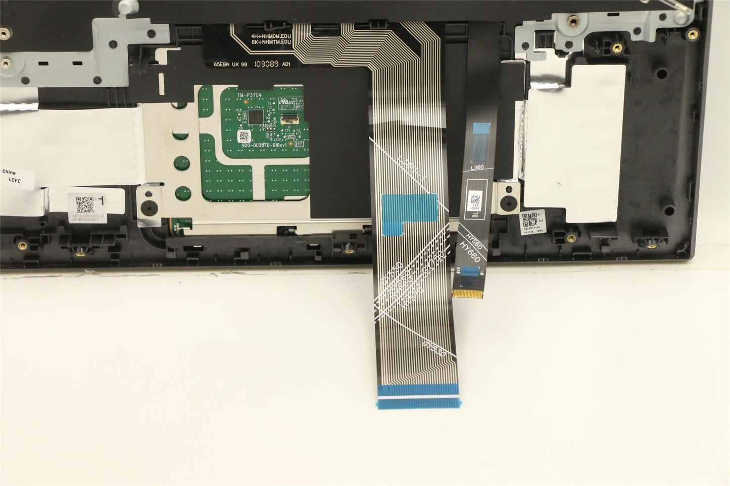 Lenovo 5 16ACH6H Palmrest Cover Touchpad Keyboard French Arabic 5CB1C14954