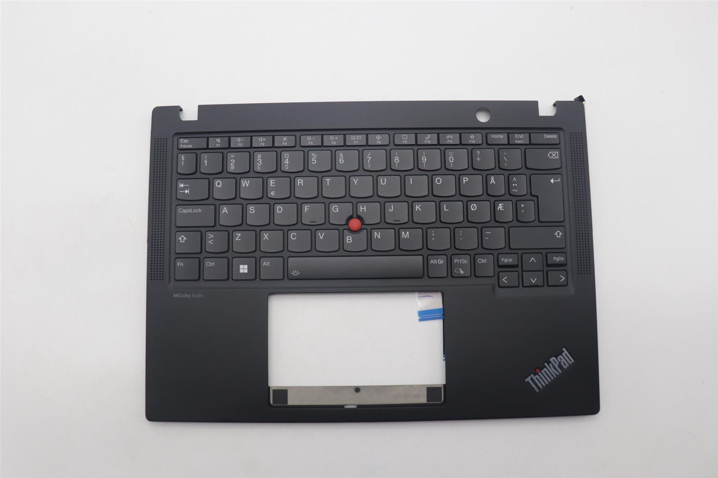Lenovo ThinkPad X13 Gen 4 Keyboard Palmrest Top Cover Norwegian Black 5M11L86003