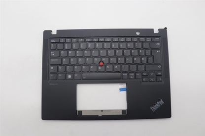 Lenovo ThinkPad X13 Gen 4 Keyboard Palmrest Top Cover Norwegian Black 5M11L86003