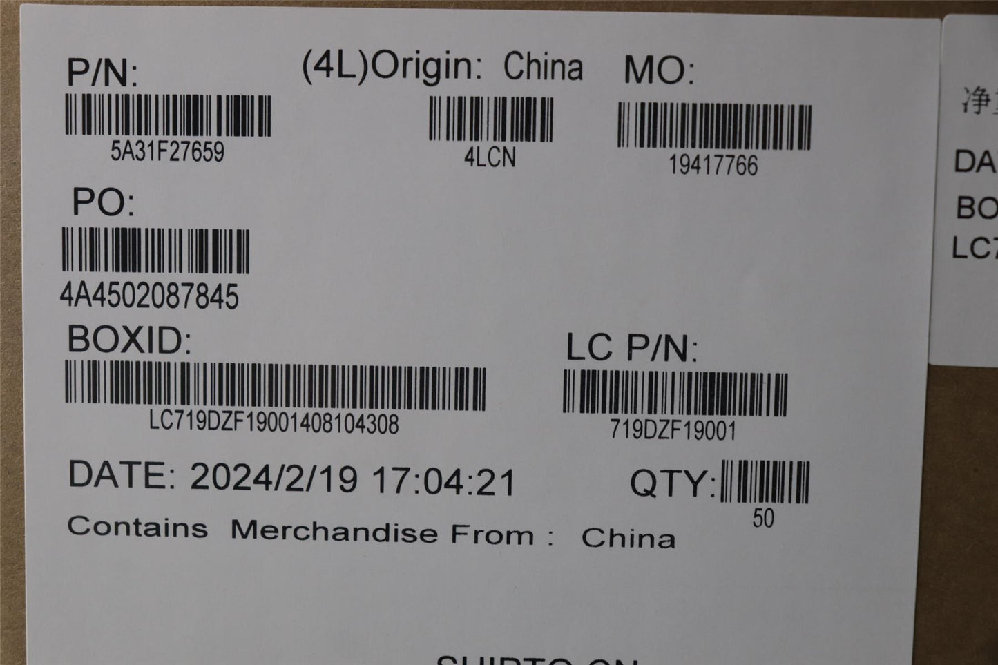 Lenovo Fru,Gaming T580 Main Antenna_Lux 5A31F27659
