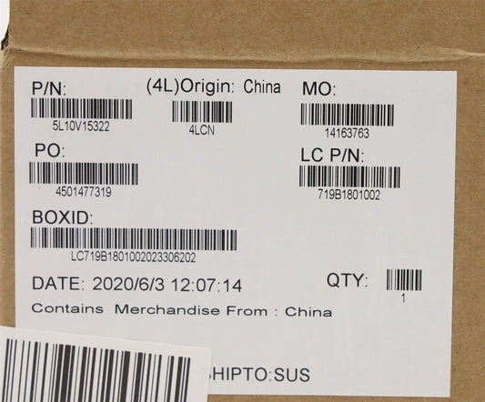 Lenovo LABEL FRU Mercury GEO Label KIT black 5L10V15322