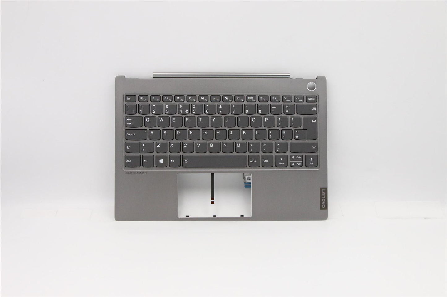 Lenovo ThinkBook 13s IML Keyboard Palmrest Top Cover UK Mineral Grey 5CB0W44293