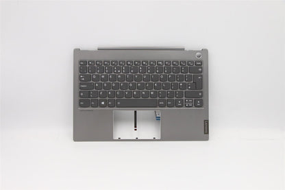 Lenovo ThinkBook 13s IML Keyboard Palmrest Top Cover UK Mineral Grey 5CB0W44293