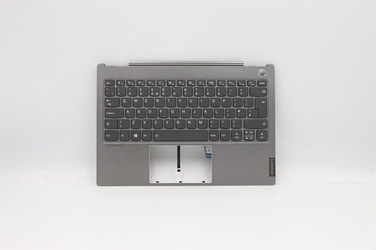 Lenovo ThinkBook 13s IML Keyboard Palmrest Top Cover UK Mineral Grey 5CB0W44293