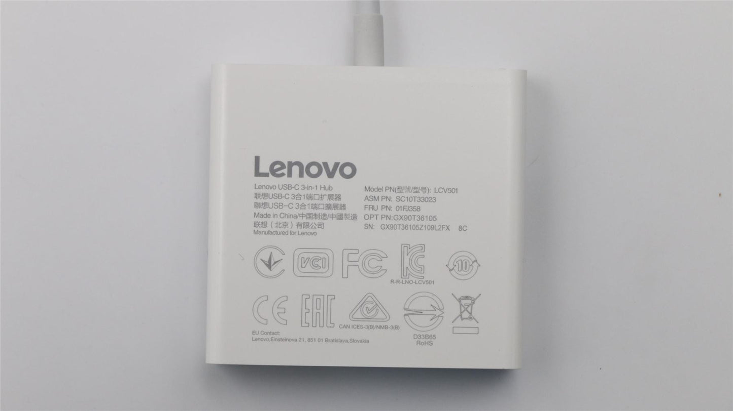 Lenovo Yoga 9 14IAP7 7 Carbon-14ACN06 USB-C Hub HDMI VGA USB Adapter 01FJ358