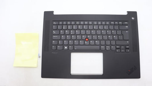 Lenovo ThinkPad P1 Gen 6 Keyboard Palmrest Top Cover Nordic Black 5M11L89052