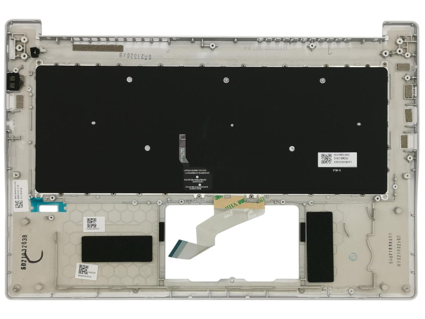 Acer Swift SF314-59 Palmrest Cover Keyboard UK Argent rétroéclairé 6B.A0MN2.013