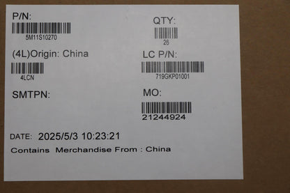 Lenovo MECH_ASM LUN 1.0 RPL BTN W/FP BK Power Button Board 5M11S10270