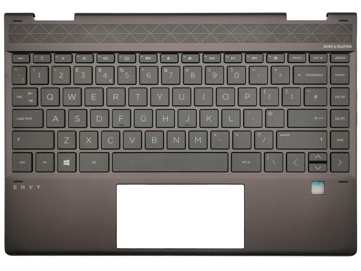 Genuine HP Envy 13-AR Palmrest Cover Keyboard UK Black Backlit L53453-031