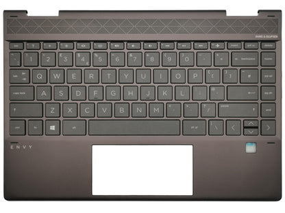 Genuine HP Envy 13-AR Palmrest Cover Keyboard UK Black Backlit L53453-031