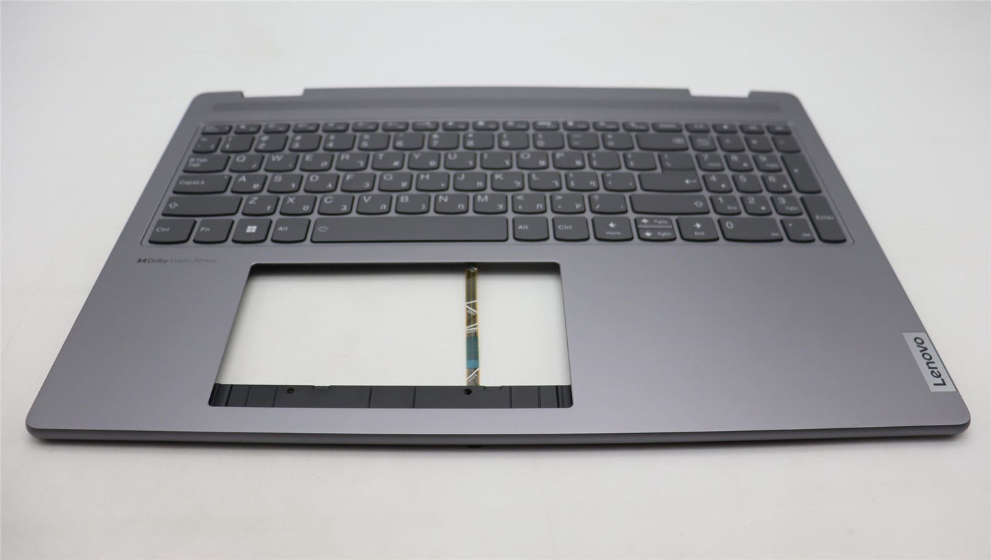 Lenovo Yoga 7 16ARP8 Keyboard Palmrest Top Cover Hebrew Arctic Grey 5CB1L50411