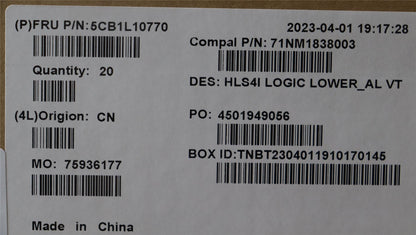 Lenovo Lower Case C 82XD AL VT 5CB1L10770