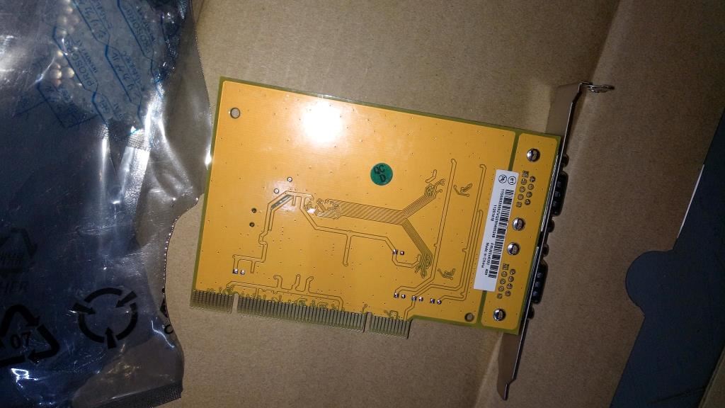 Lenovo to 2 port card Serial PCI Board 03X4393
