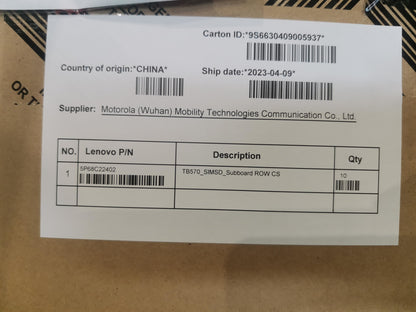 Lenovo TB570_SIMSD_Subboard ROW CS Board 5P68C22402