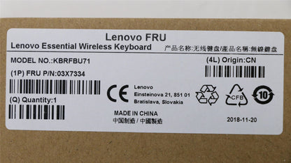 Lenovo KB MICE_BO FRU KBD Traditional-Chinese 03X7334