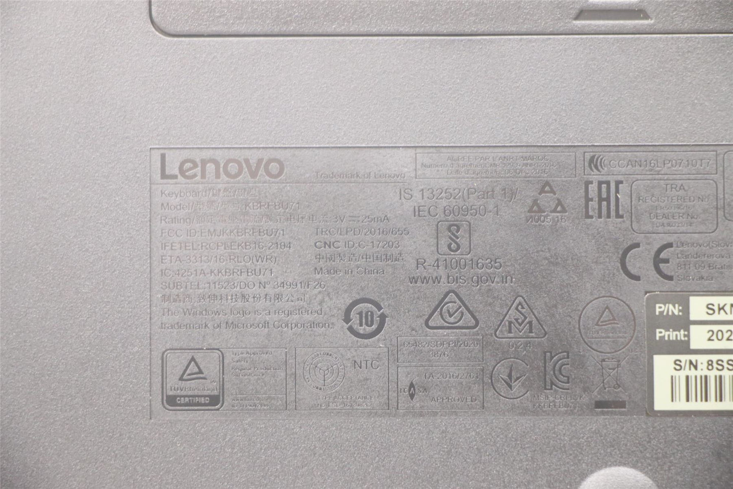 Lenovo Primax R71_G2 2.4G BKG SL 5KM0U87622