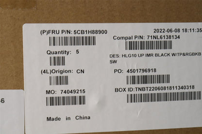 Lenovo IdeaPad 3 15IAH7 Palmrest Cover Touchpad Keyboard Black 5CB1H88900