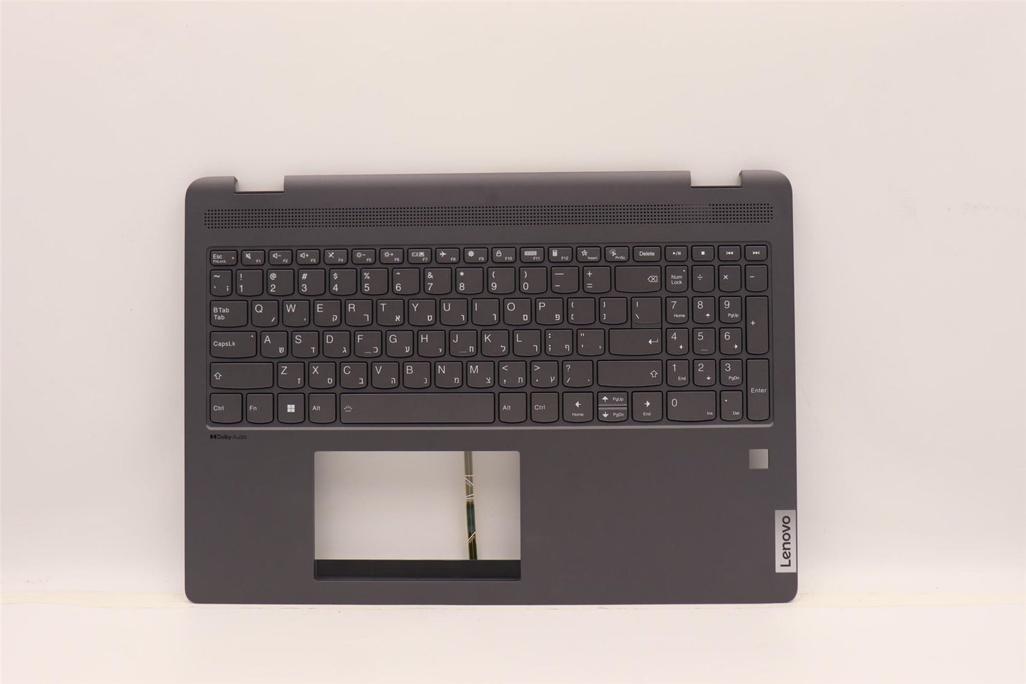 Lenovo IdeaPad 5 16ALC7 Keyboard Palmrest Top Cover Hebrew Storm Grey 5CB1H80093