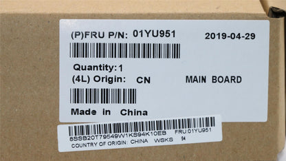 Lenovo 01YU951 WIN,i7-8850H,N17P-G1,AMT,TPM,vP