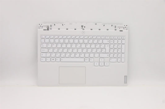 Lenovo Legion 5-15ACH6 Keyboard Palmrest Top Cover Hungarian White 5CB1C93107