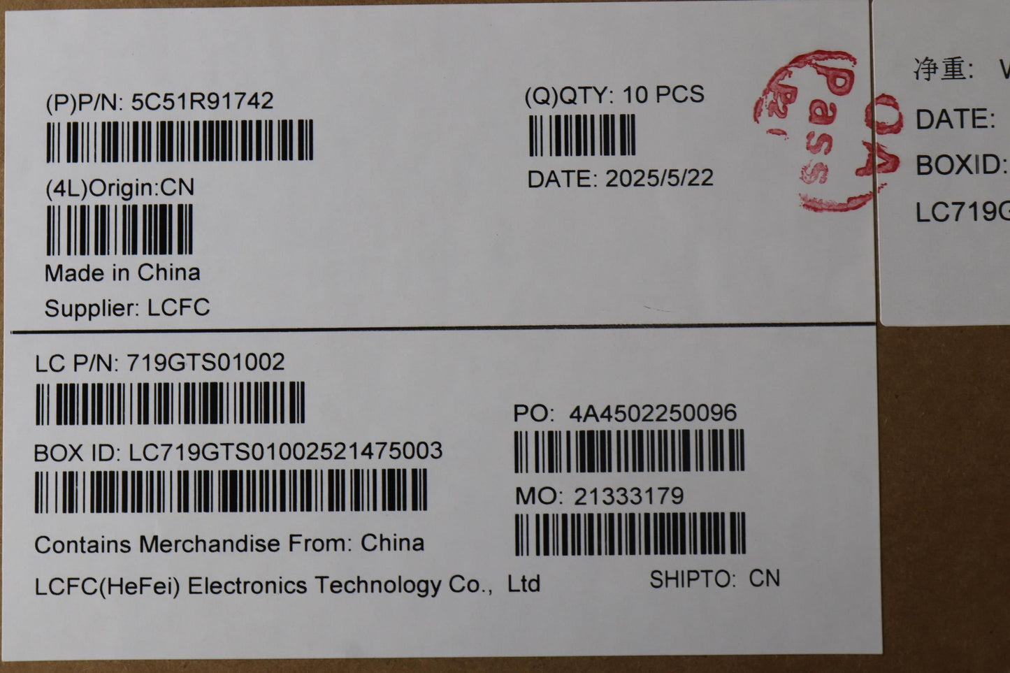 Lenovo CARDPOP PCBA IO/B NSG722 ME632 FP I/O Board 5C51R91742