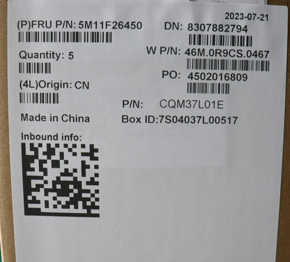 Lenovo MECH_ASM FRUKBUSENEuroPTCcovBKCHYWW 5M11F26450