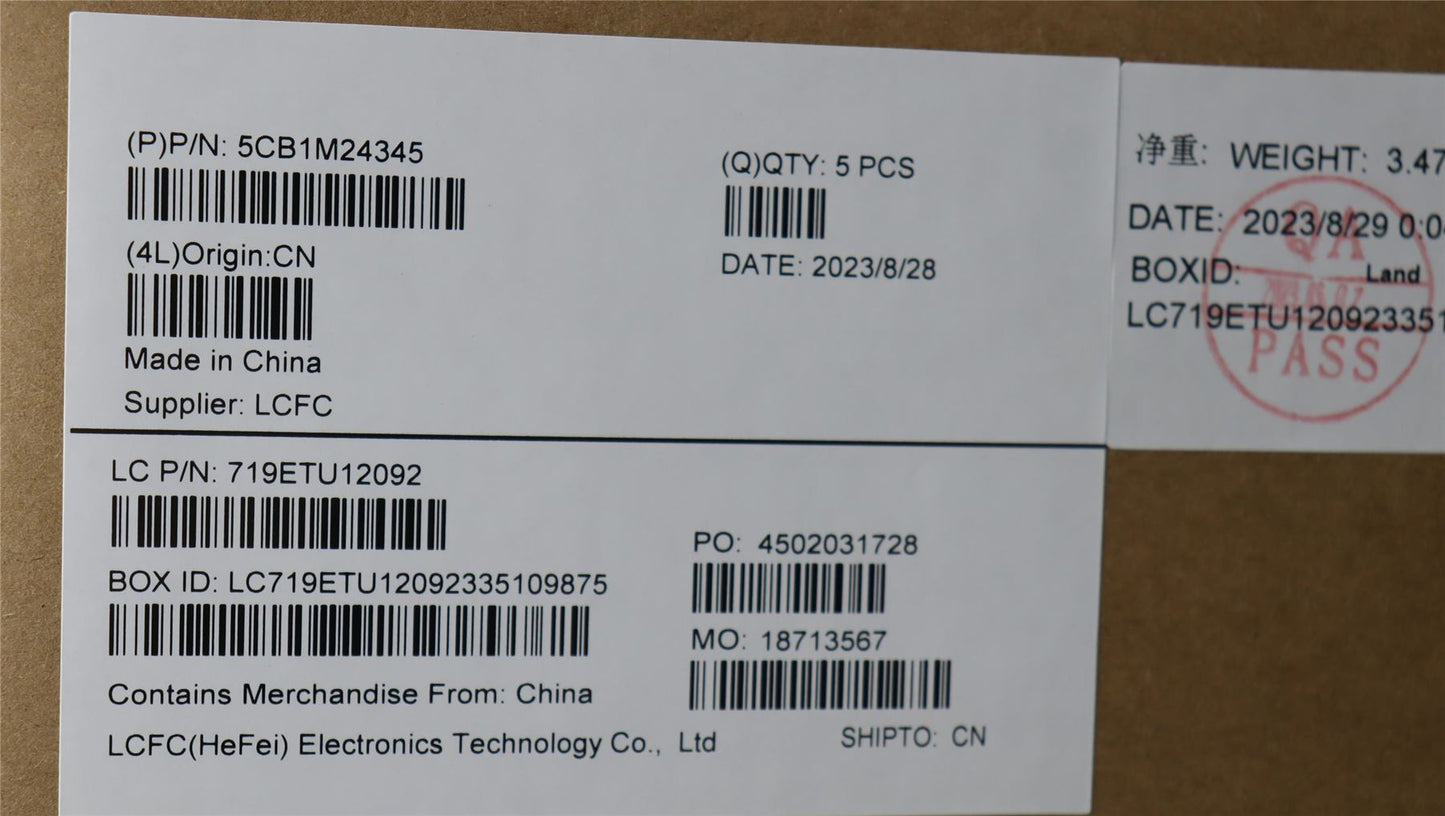 Lenovo IdeaPad 3 15IAH8 Palmrest Cover Touchpad Keyboard French 5CB1M24345