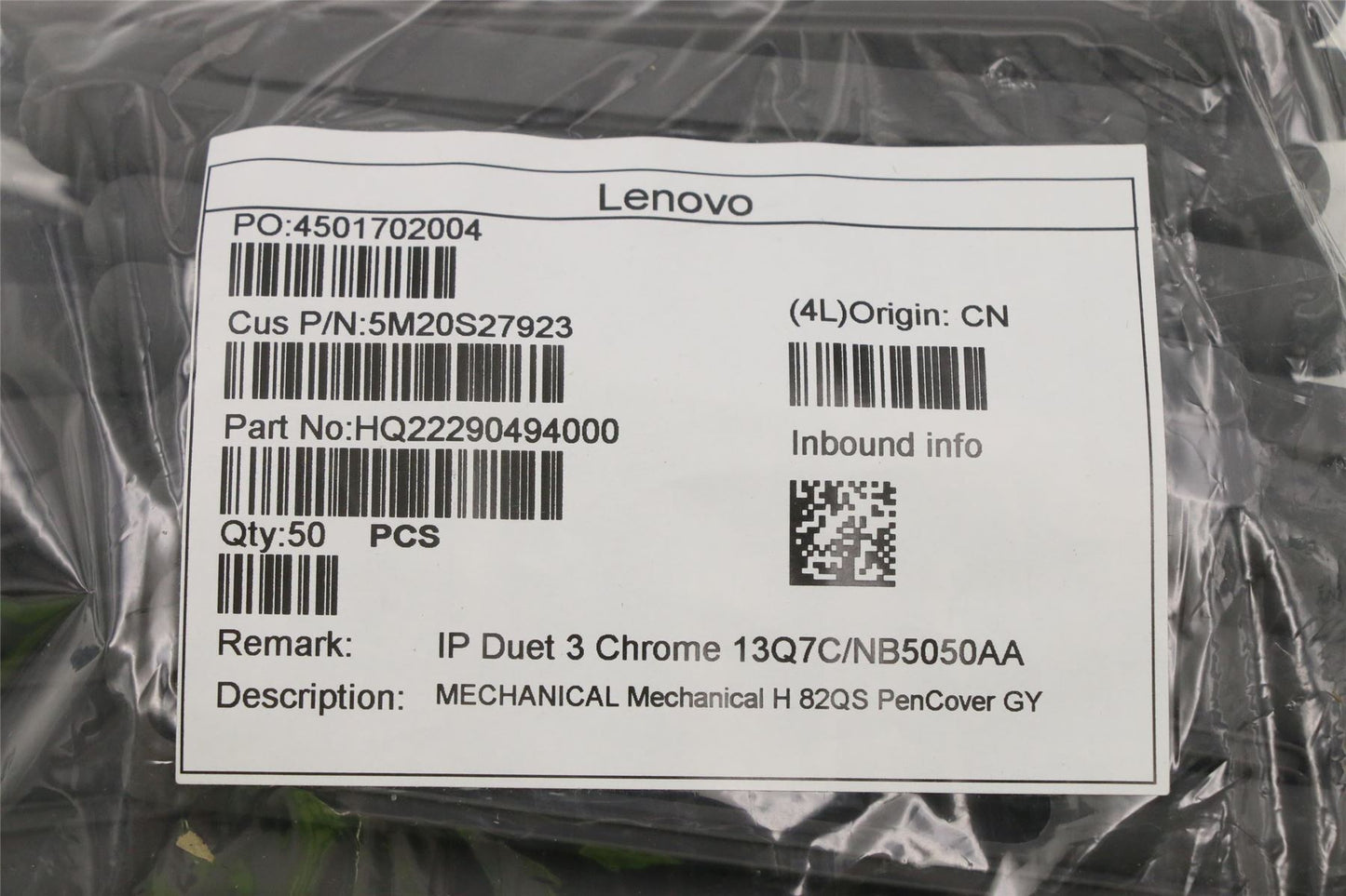 Lenovo Duet Duet 5 Chromebook 13Q7C6 Pen Stylus Cover Grey 5M20S27923