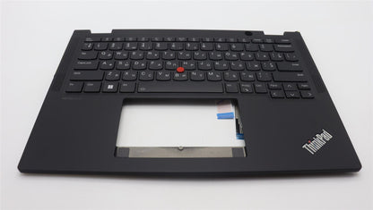 Lenovo ThinkPad X13 Gen 4 Keyboard Palmrest Top Cover Ukrainian Black 5M11L64298