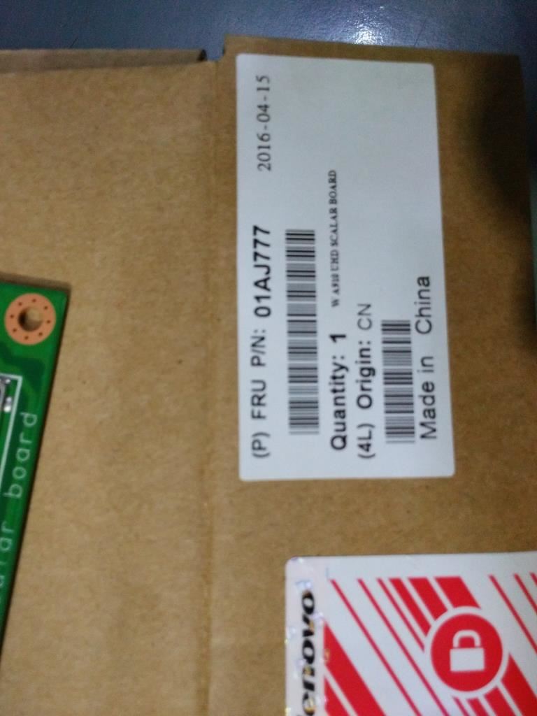 Lenovo UHD scalar W A900 Board 01AJ777