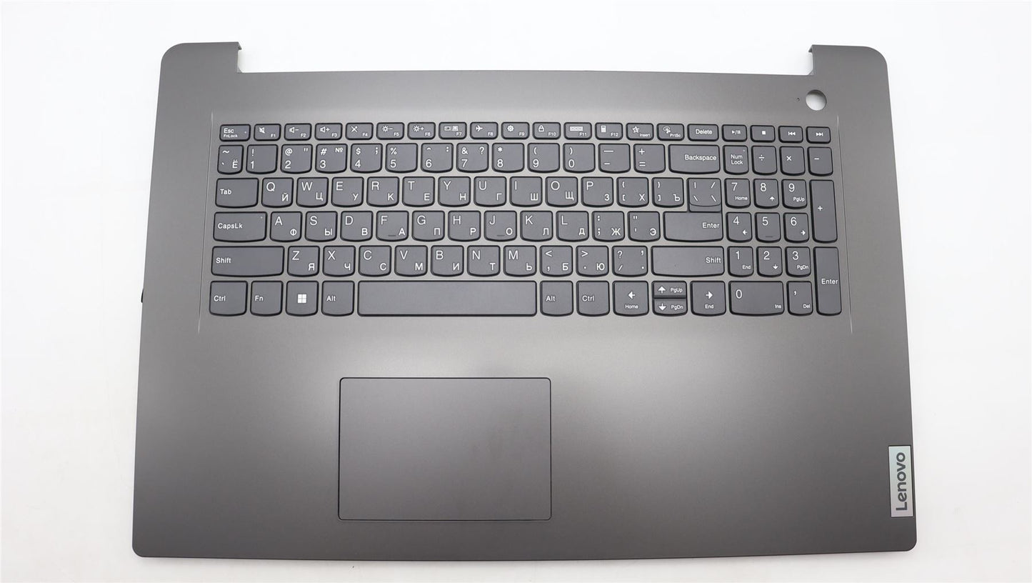 Lenovo V17 G4 IRU Palmrest Cover Touchpad Keyboard Russian Iron Gray 5CB1L74853